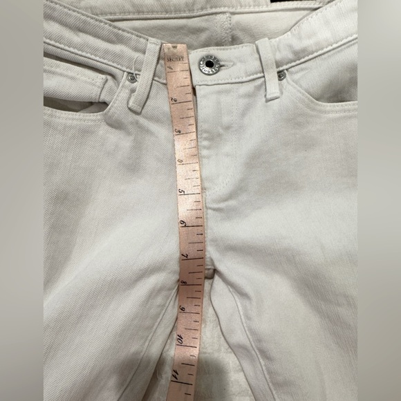 AG Adriano Goldschmied white Straight Leg low rise jeans cotton - Picture 7 of 9